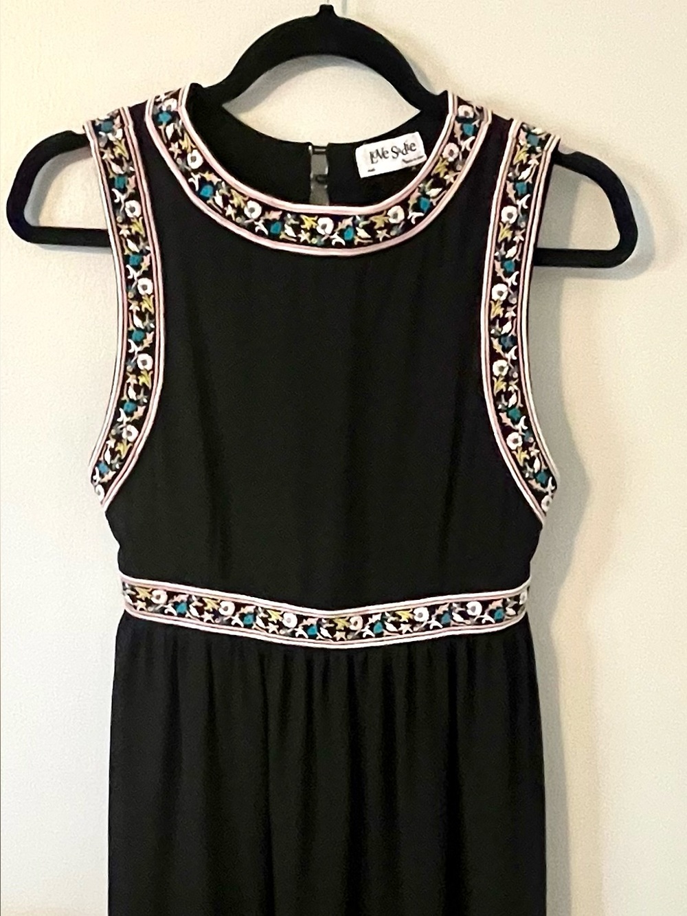Black Embroidered Maxi Dress